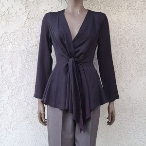 Vintage 90s Black Wrap Blazer